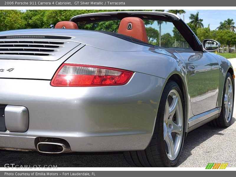 GT Silver Metallic / Terracotta 2006 Porsche 911 Carrera 4 Cabriolet
