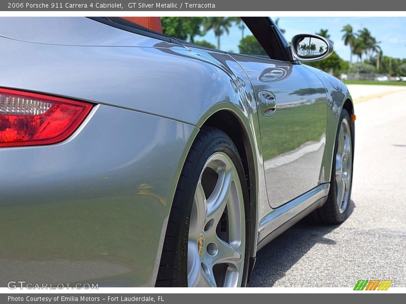 GT Silver Metallic / Terracotta 2006 Porsche 911 Carrera 4 Cabriolet