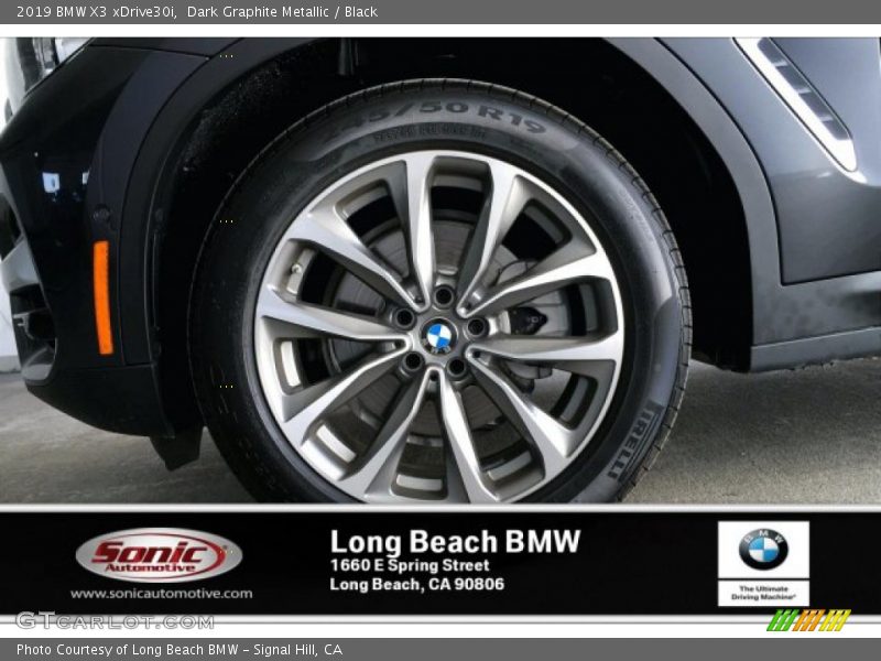 Dark Graphite Metallic / Black 2019 BMW X3 xDrive30i