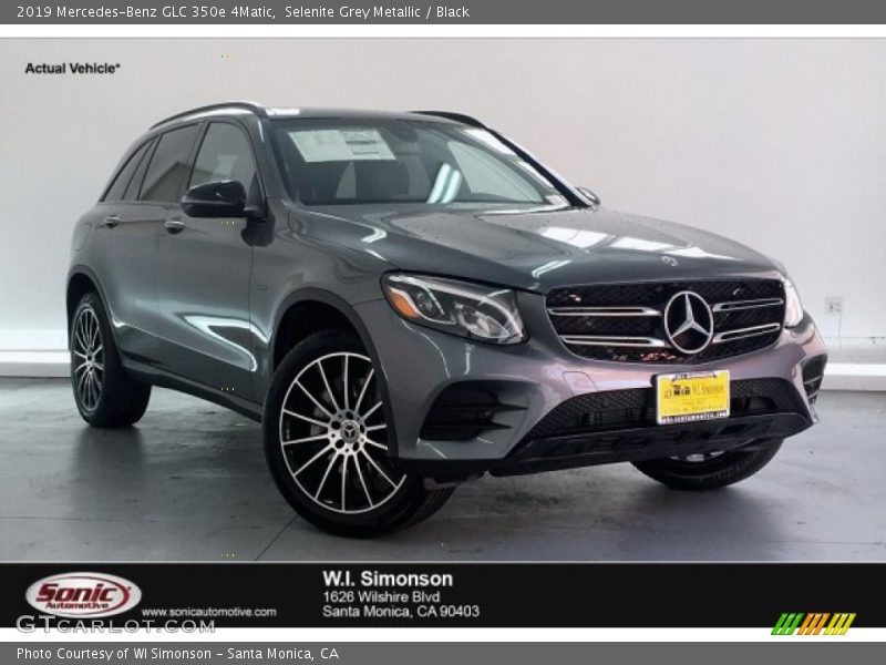 Selenite Grey Metallic / Black 2019 Mercedes-Benz GLC 350e 4Matic