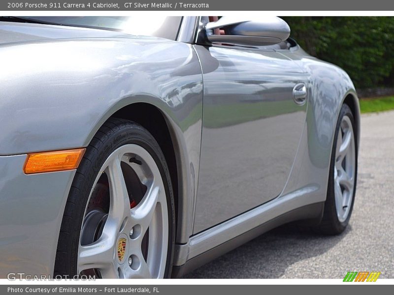 GT Silver Metallic / Terracotta 2006 Porsche 911 Carrera 4 Cabriolet