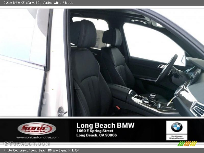 Alpine White / Black 2019 BMW X5 xDrive50i