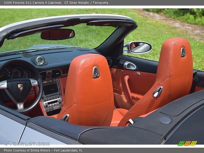 GT Silver Metallic / Terracotta 2006 Porsche 911 Carrera 4 Cabriolet