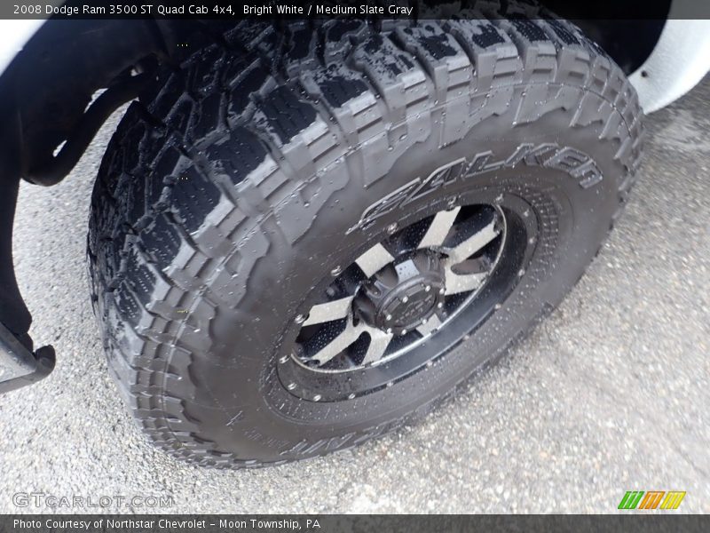 Bright White / Medium Slate Gray 2008 Dodge Ram 3500 ST Quad Cab 4x4