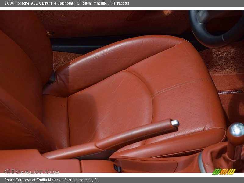 GT Silver Metallic / Terracotta 2006 Porsche 911 Carrera 4 Cabriolet