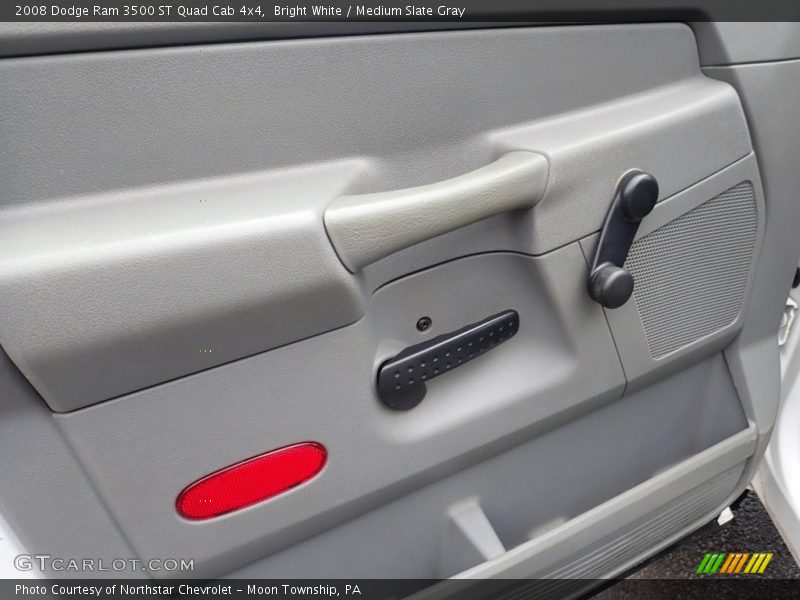 Bright White / Medium Slate Gray 2008 Dodge Ram 3500 ST Quad Cab 4x4
