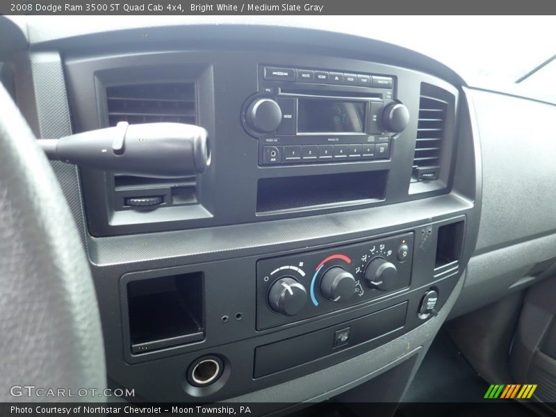 Bright White / Medium Slate Gray 2008 Dodge Ram 3500 ST Quad Cab 4x4