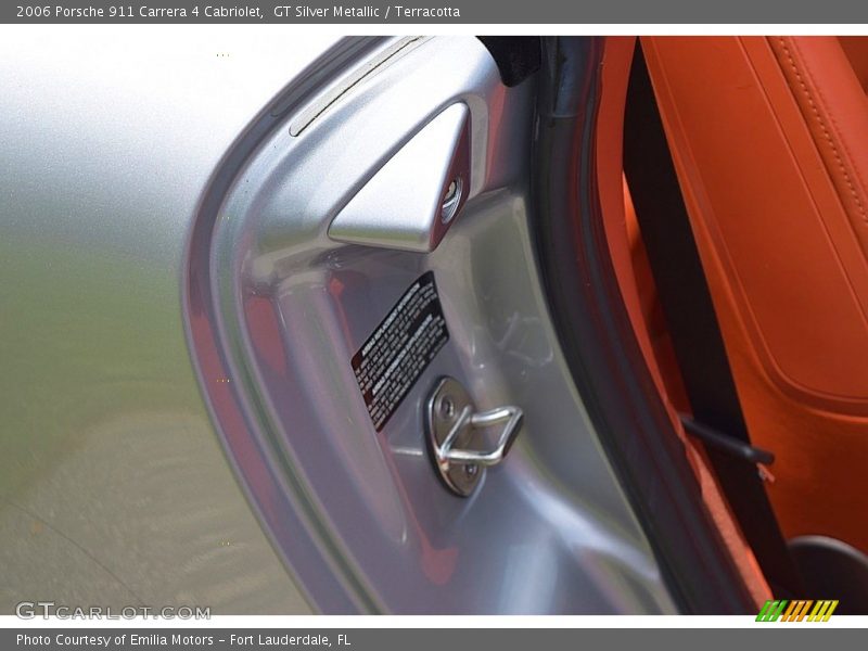 GT Silver Metallic / Terracotta 2006 Porsche 911 Carrera 4 Cabriolet