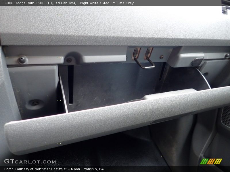 Bright White / Medium Slate Gray 2008 Dodge Ram 3500 ST Quad Cab 4x4