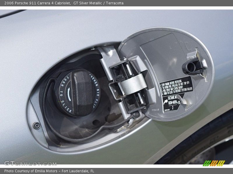 GT Silver Metallic / Terracotta 2006 Porsche 911 Carrera 4 Cabriolet