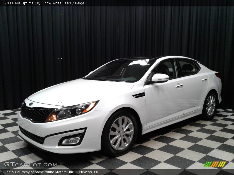 Snow White Pearl / Beige 2014 Kia Optima EX