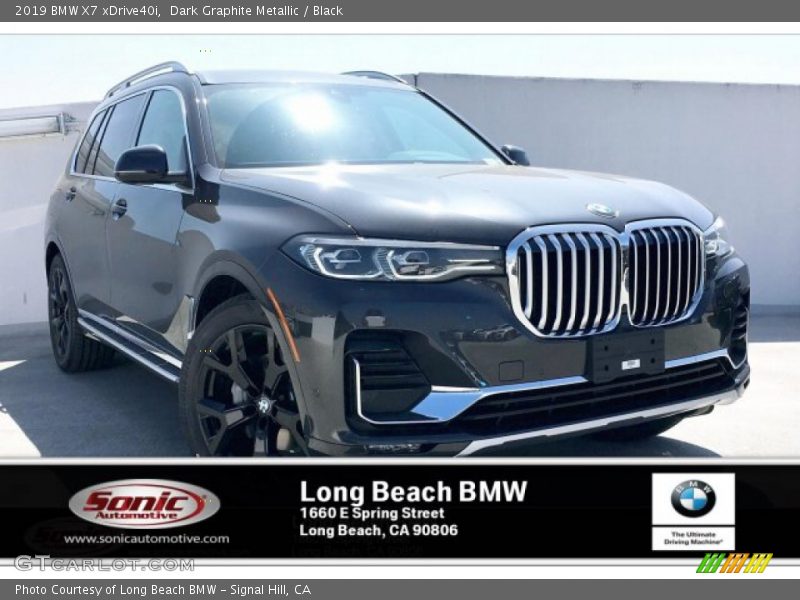 Dark Graphite Metallic / Black 2019 BMW X7 xDrive40i