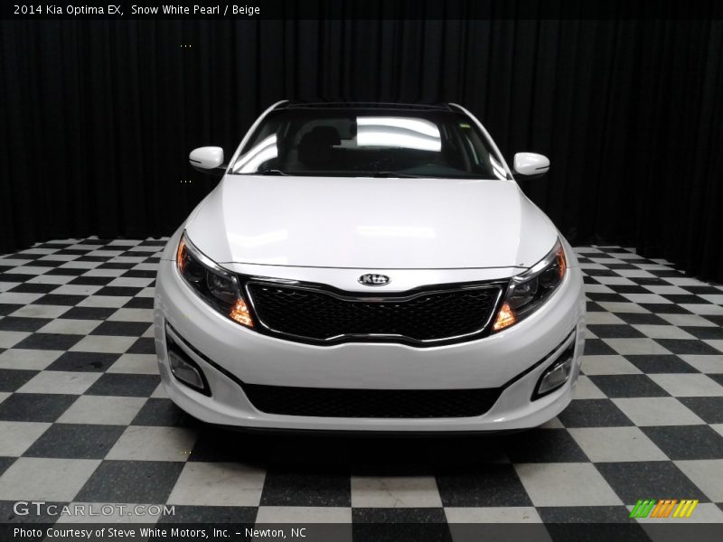 Snow White Pearl / Beige 2014 Kia Optima EX