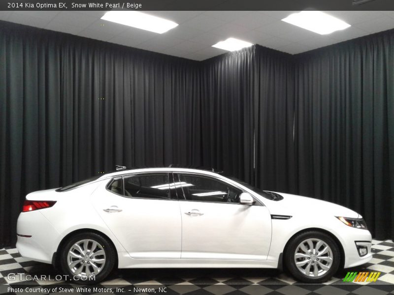 Snow White Pearl / Beige 2014 Kia Optima EX