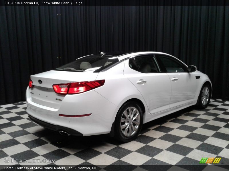 Snow White Pearl / Beige 2014 Kia Optima EX