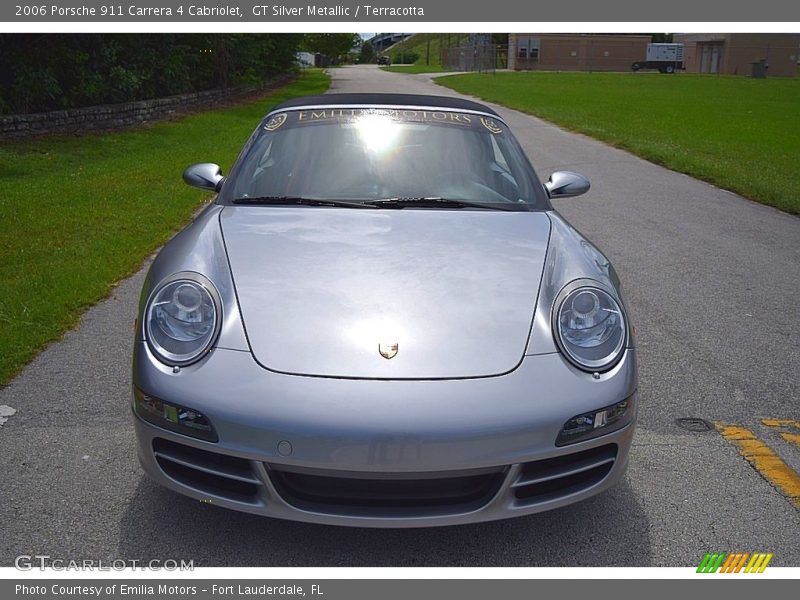 GT Silver Metallic / Terracotta 2006 Porsche 911 Carrera 4 Cabriolet