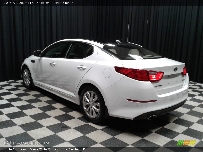 Snow White Pearl / Beige 2014 Kia Optima EX