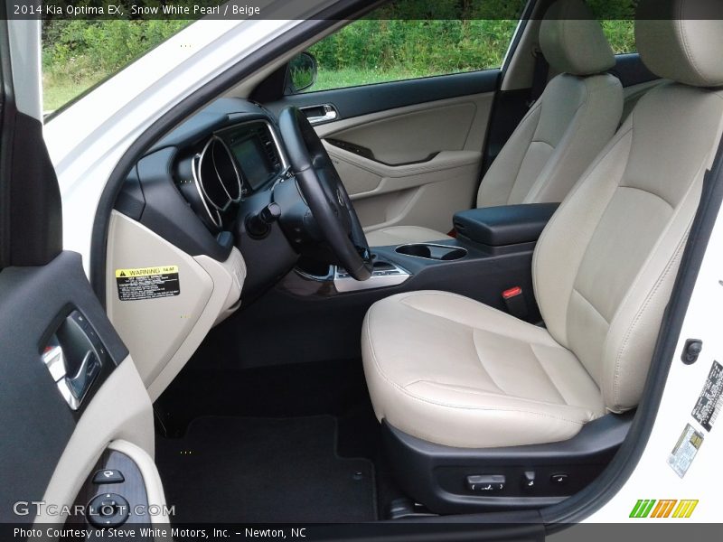 Snow White Pearl / Beige 2014 Kia Optima EX