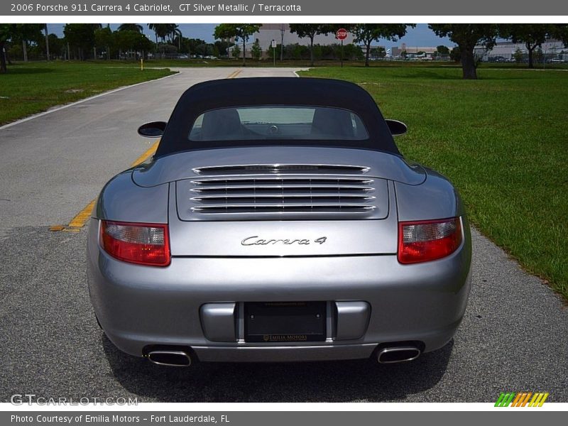 GT Silver Metallic / Terracotta 2006 Porsche 911 Carrera 4 Cabriolet