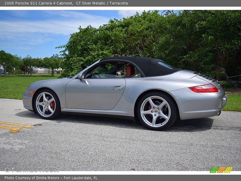 GT Silver Metallic / Terracotta 2006 Porsche 911 Carrera 4 Cabriolet