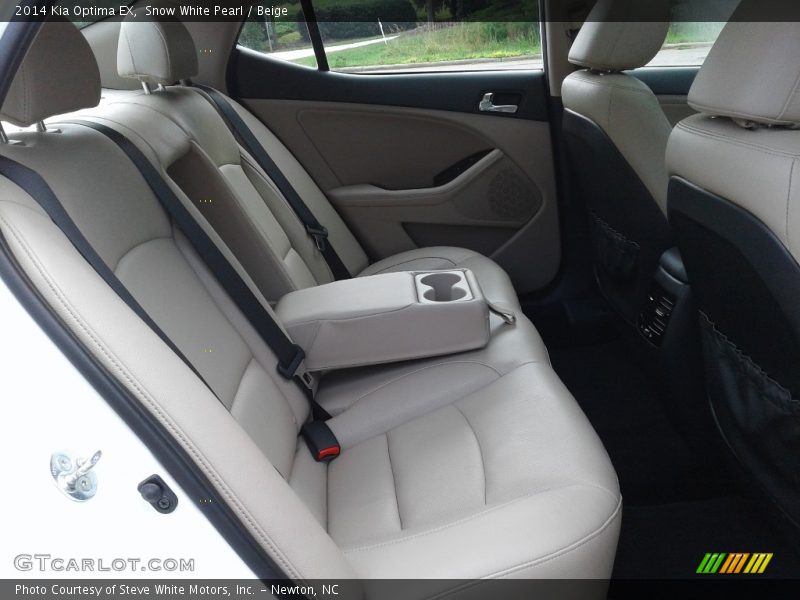 Snow White Pearl / Beige 2014 Kia Optima EX