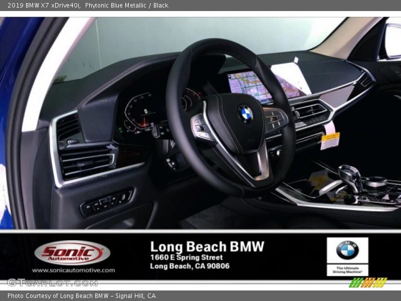 Phytonic Blue Metallic / Black 2019 BMW X7 xDrive40i