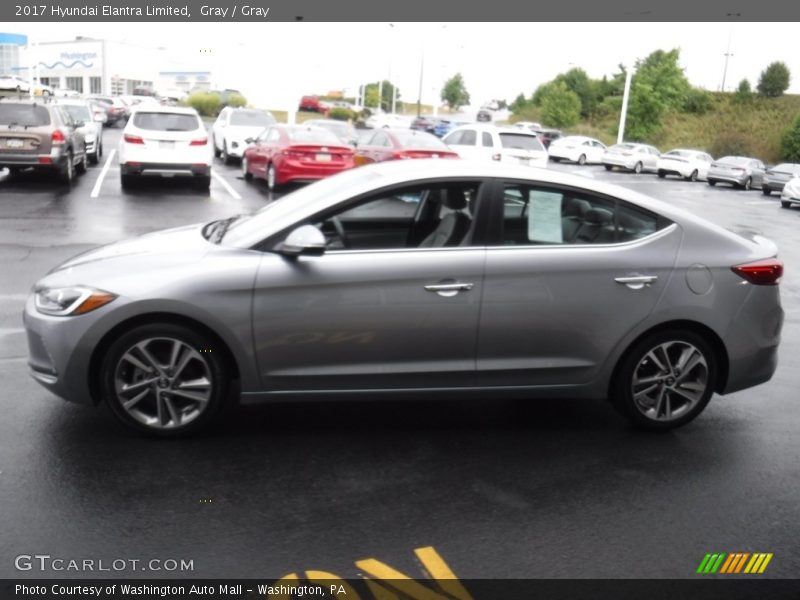 Gray / Gray 2017 Hyundai Elantra Limited