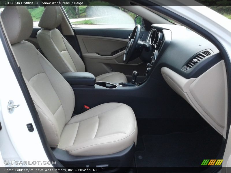 Snow White Pearl / Beige 2014 Kia Optima EX