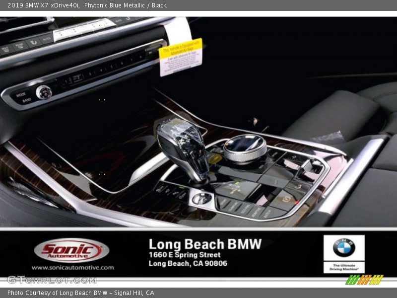 Phytonic Blue Metallic / Black 2019 BMW X7 xDrive40i