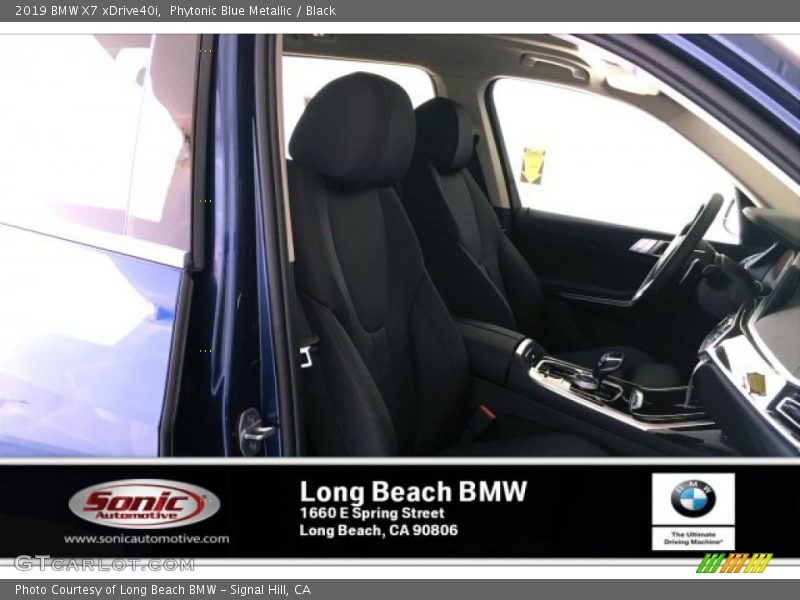 Phytonic Blue Metallic / Black 2019 BMW X7 xDrive40i