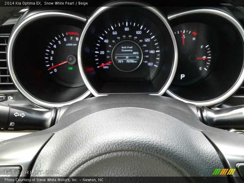 Snow White Pearl / Beige 2014 Kia Optima EX