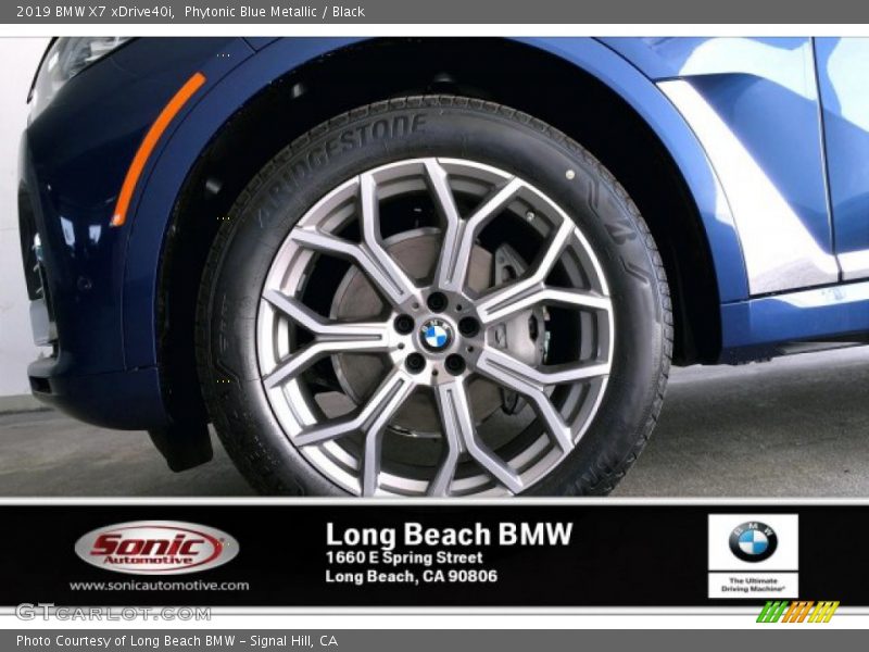 Phytonic Blue Metallic / Black 2019 BMW X7 xDrive40i