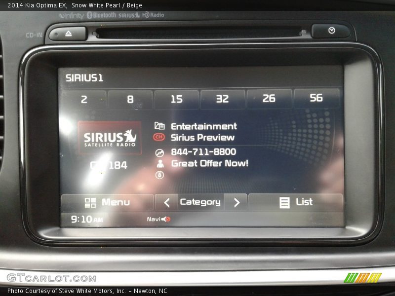 Snow White Pearl / Beige 2014 Kia Optima EX