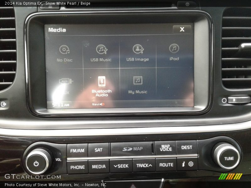Snow White Pearl / Beige 2014 Kia Optima EX