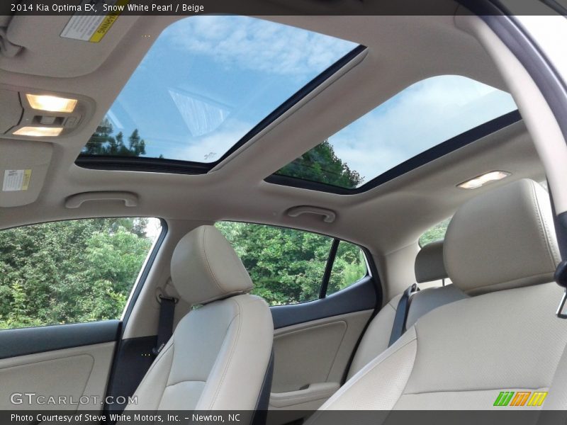 Snow White Pearl / Beige 2014 Kia Optima EX