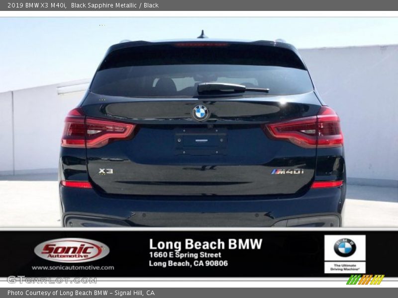Black Sapphire Metallic / Black 2019 BMW X3 M40i