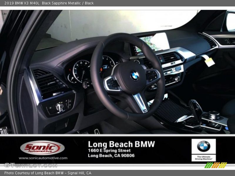 Black Sapphire Metallic / Black 2019 BMW X3 M40i