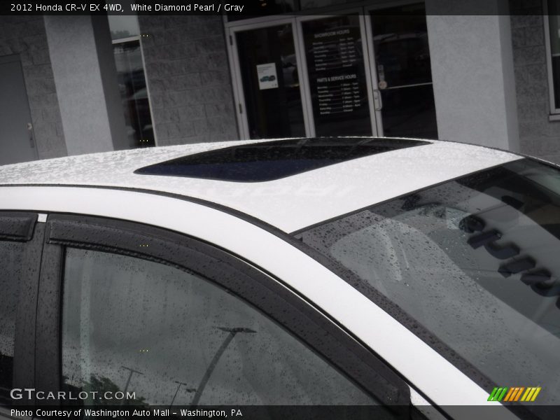 White Diamond Pearl / Gray 2012 Honda CR-V EX 4WD