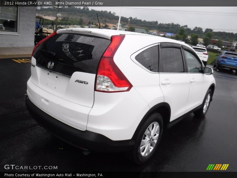 White Diamond Pearl / Gray 2012 Honda CR-V EX 4WD