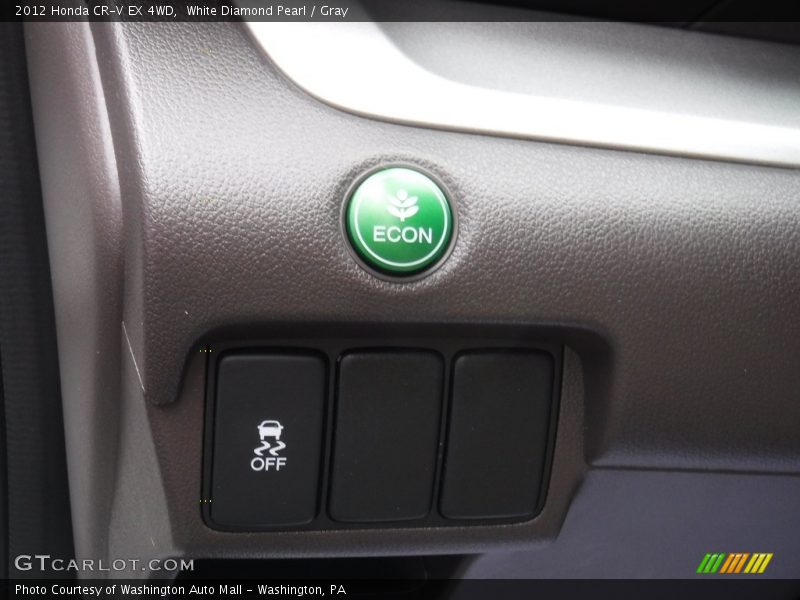 White Diamond Pearl / Gray 2012 Honda CR-V EX 4WD