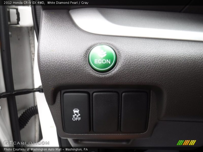 White Diamond Pearl / Gray 2012 Honda CR-V EX 4WD