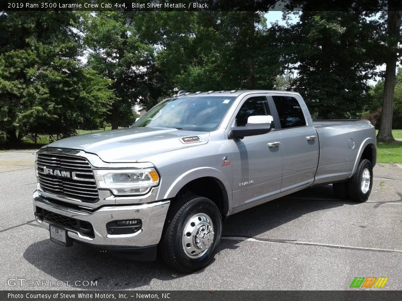Billet Silver Metallic / Black 2019 Ram 3500 Laramie Crew Cab 4x4