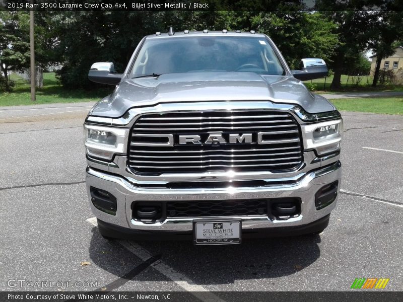 Billet Silver Metallic / Black 2019 Ram 3500 Laramie Crew Cab 4x4