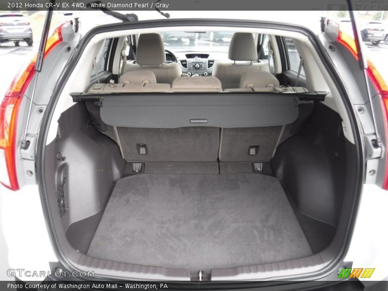 White Diamond Pearl / Gray 2012 Honda CR-V EX 4WD