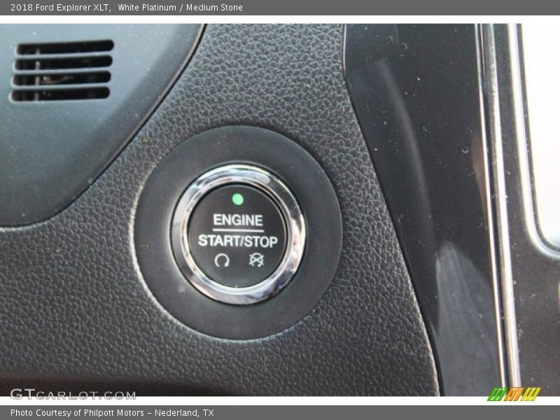 White Platinum / Medium Stone 2018 Ford Explorer XLT