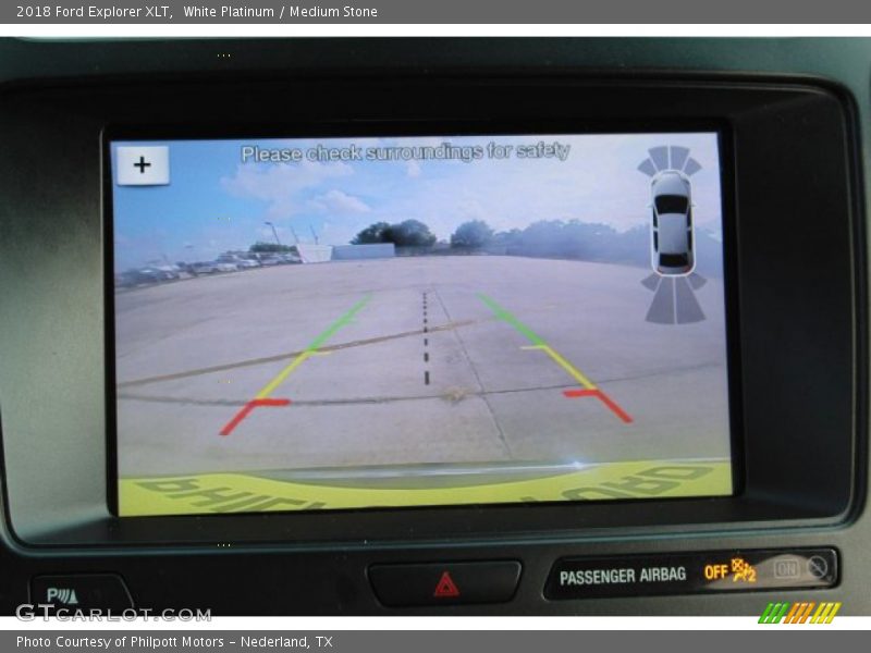 White Platinum / Medium Stone 2018 Ford Explorer XLT