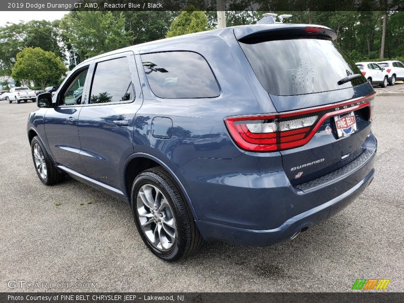 Reactor Blue / Black 2019 Dodge Durango GT AWD