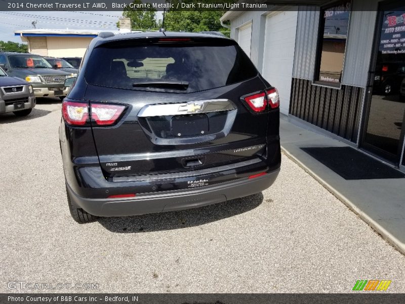 Black Granite Metallic / Dark Titanium/Light Titanium 2014 Chevrolet Traverse LT AWD