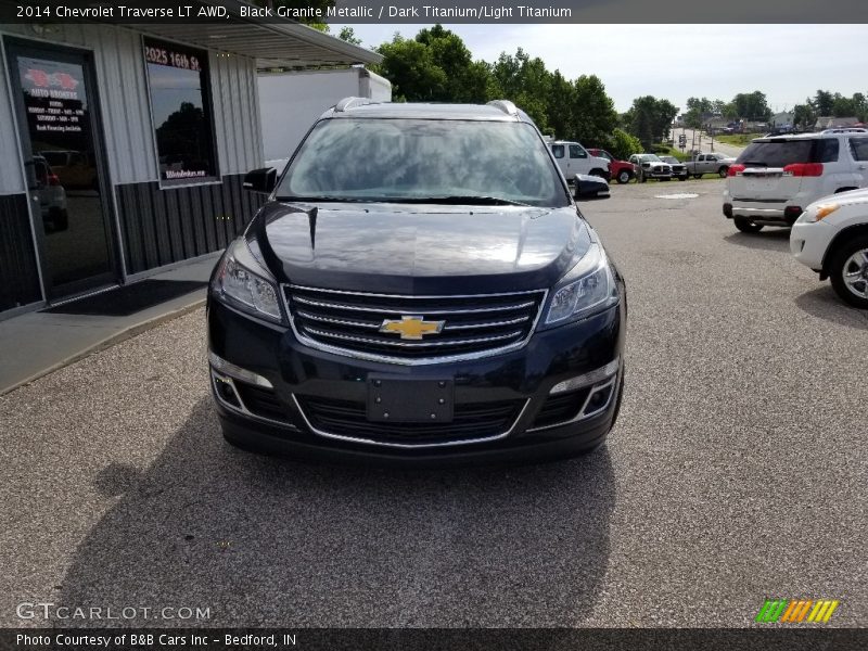 Black Granite Metallic / Dark Titanium/Light Titanium 2014 Chevrolet Traverse LT AWD