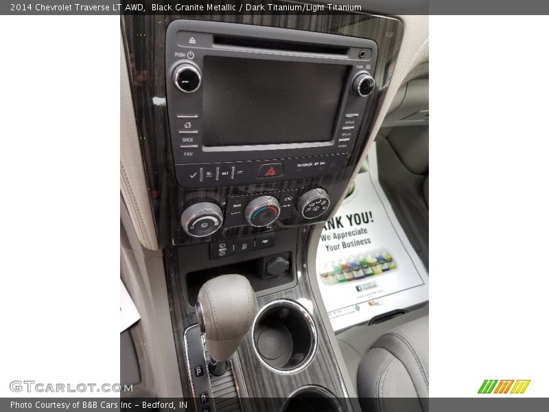 Black Granite Metallic / Dark Titanium/Light Titanium 2014 Chevrolet Traverse LT AWD